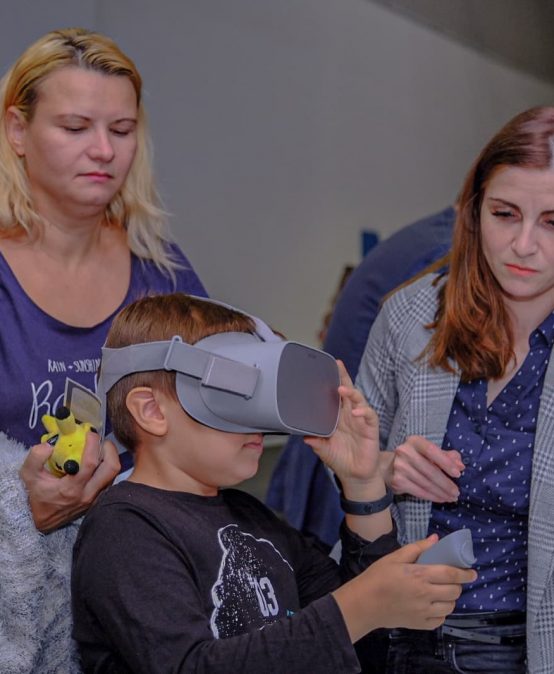 AR and VR applications - an attraction for hundreds of children at the European Researchers' Night