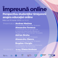 Webinar #impreunaonline –  Perspectiva studenţilor timişoreni asupra educaţiei online