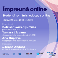 #impreunaonline webinar - Romanian students and online education