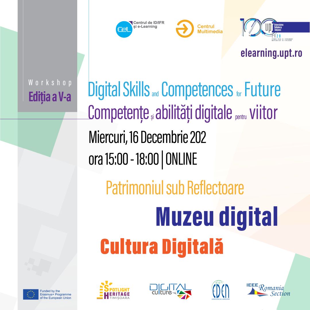 Cea de-a V-a ediție a Workshop-ului Digital Skills and Competences for Future. Competențe și abilități digitale pentru viitor