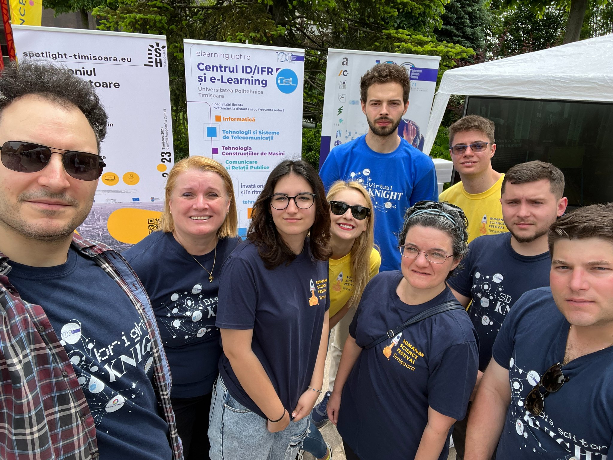 An entire educational experience with AR and VR applications for hundreds of children at the Timișoara Science Festival