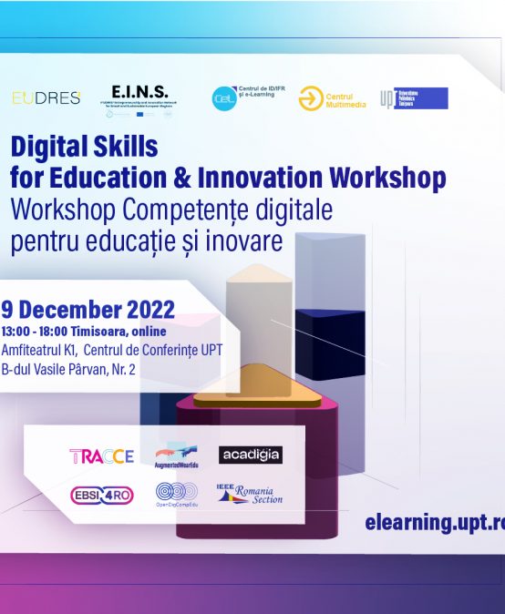 Digital Skills for Education & Innovation Workshop Workshop Competențe digitale pentru educație și inovare