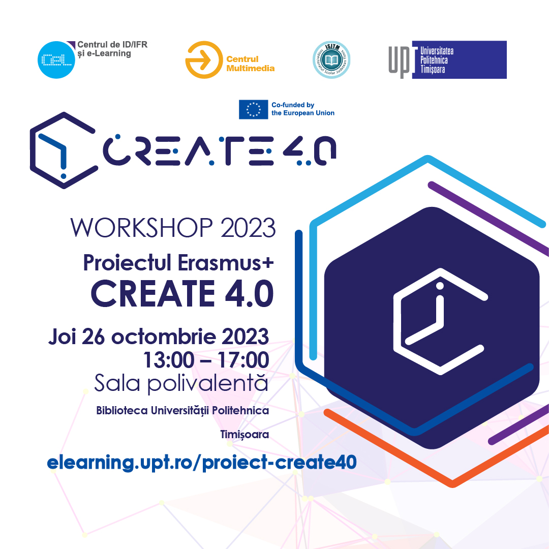 Proiectul Erasmus+ Create 4.0 – Workshop 2023