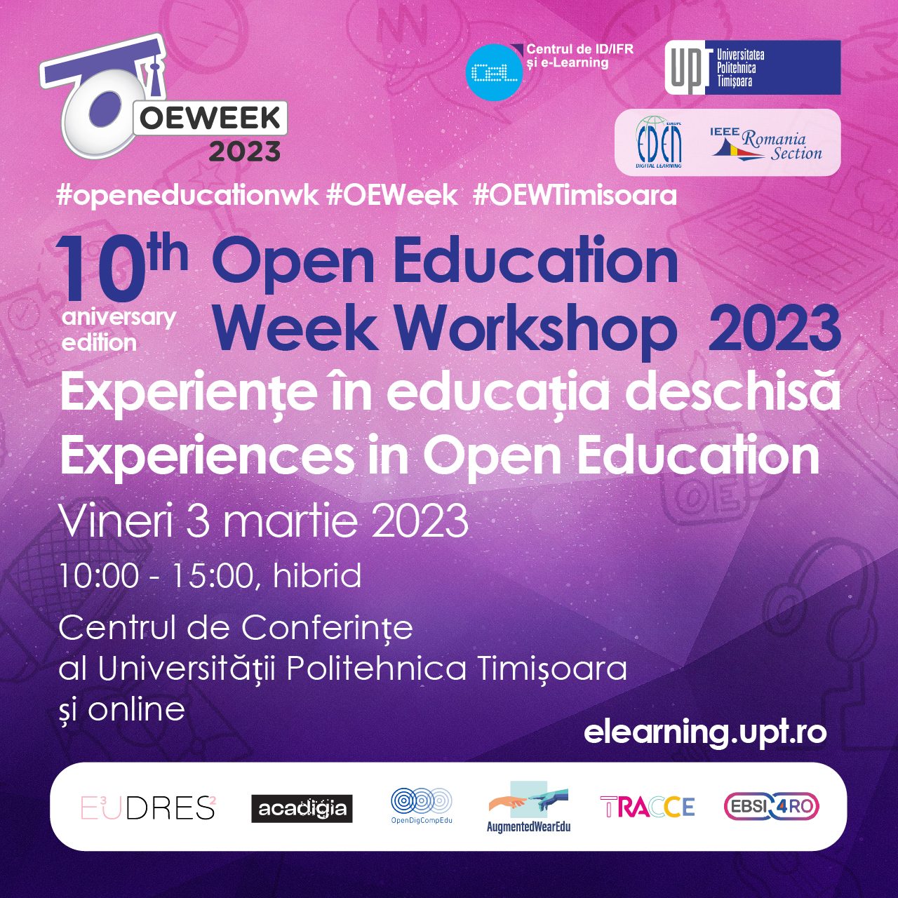 Cea de-a X-a ediție a Workshopului Internațional Open Education Week Workshop 2023