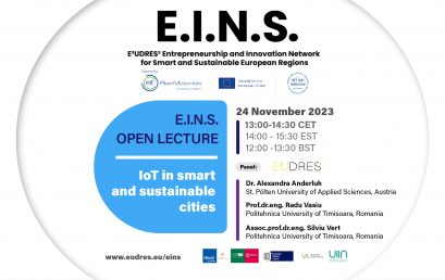 E.I.N.S. OPEN LECTURE 7 – Internet of Things (IoT) în orașele inteligente și durabile