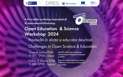 Open Education Week 2024 / A XI-a ediție workshop-ului internațional Open Education Week 2024