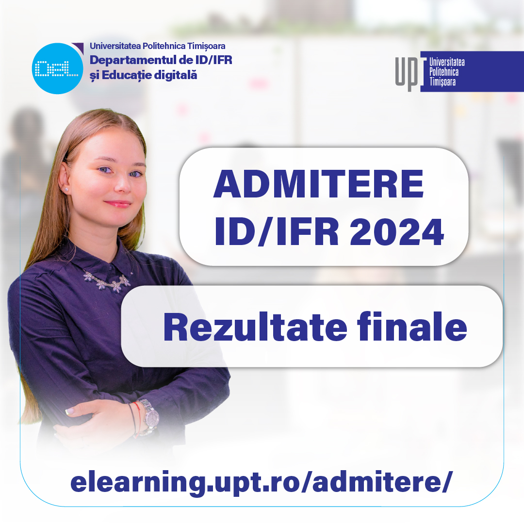 Rezultate FINALE ADMITERE ID/IFR 2024