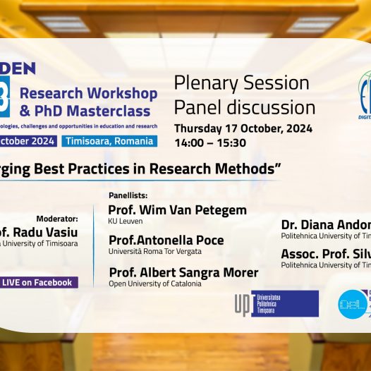 EDEN RW2024 Plenary Session: Panel Discussion "Emerging Best Practices in Research Methods"