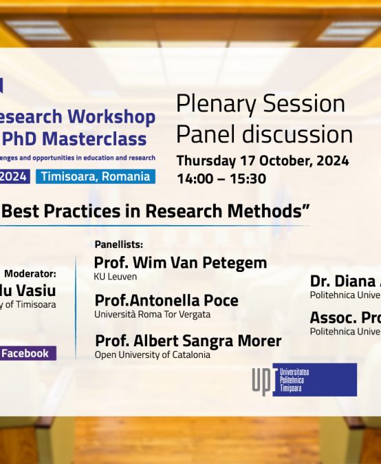 EDEN RW2024 Plenary Session: Panel Discussion "Emerging Best Practices in Research Methods"