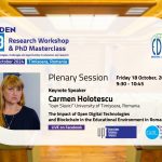 EDEN RW2024: Sesiune plenară. Keynote: Carmen Holotescu