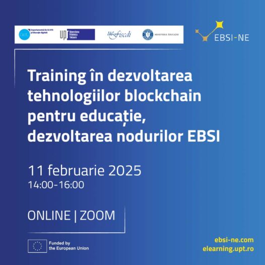 Training in the development of blockchain technologies for education, development of EBSI nodes
