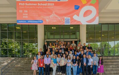 E³UDRES² – Ent-r-e-novators PhD Summer School 2025 – Open Practices in Higher Education, hundreds of international students, dozens of international experts connecting for 5 days in Timișoara