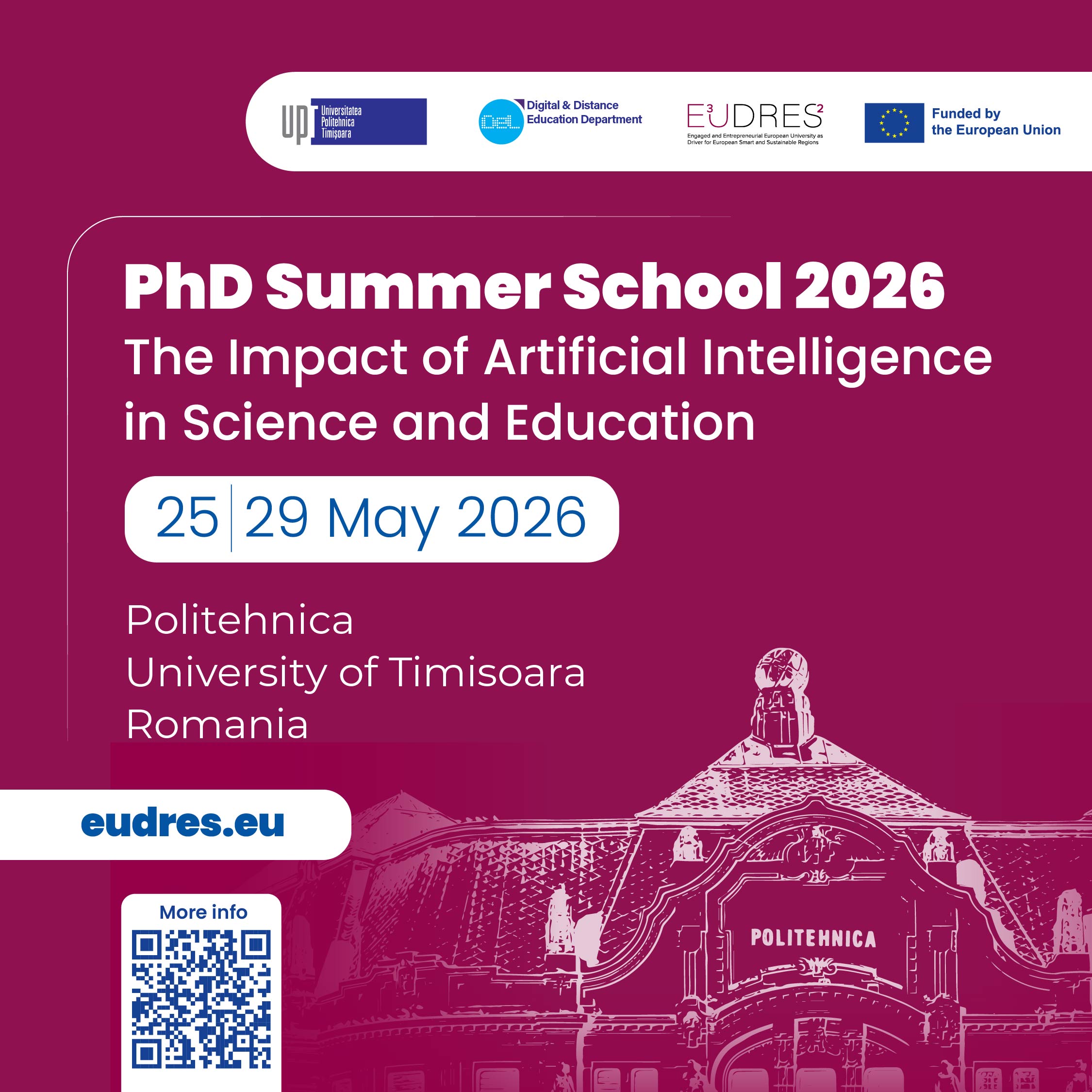 PhD Summer School 2026 – The Impact of Artificial Intelligence in Science and Education PhD Summer School 2026 – The Impact of Artificial Intelligence in Science and Education