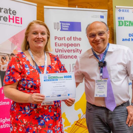 UPT's digital transformation, presented at IEEE DEMOcon 2026: How the European project "Accelerate Future HEI" supports institutional transformation