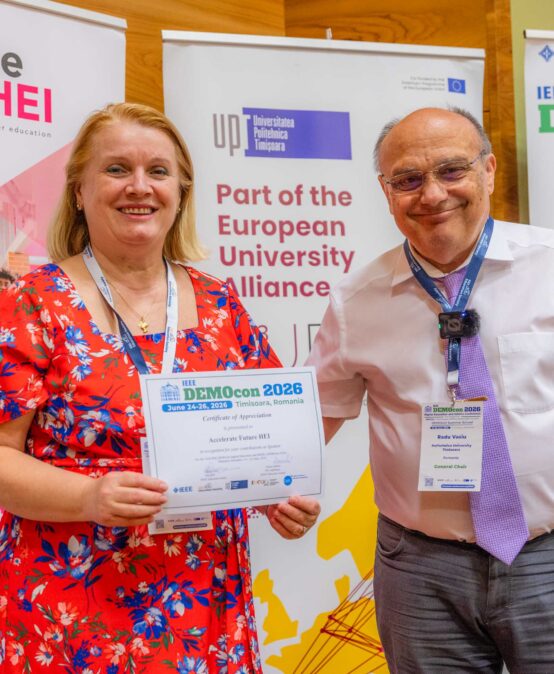 UPT's digital transformation, presented at IEEE DEMOcon 2026: How the European project "Accelerate Future HEI" supports institutional transformation