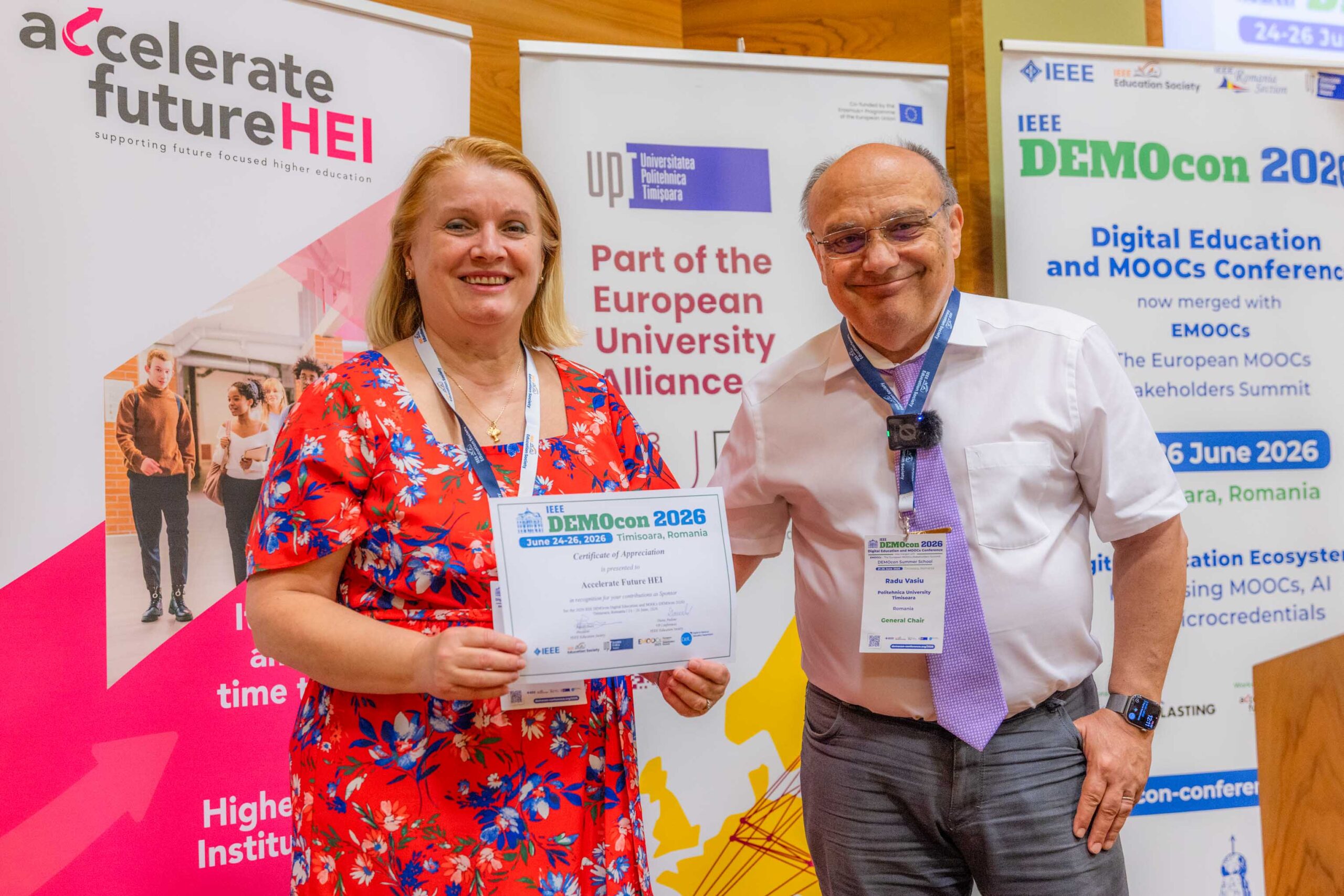 Transformarea digitală a UPT, prezentată la IEEE DEMOcon 2026: Cum sprijină proiectul european „Accelerate Future HEI” transformarea instituțională